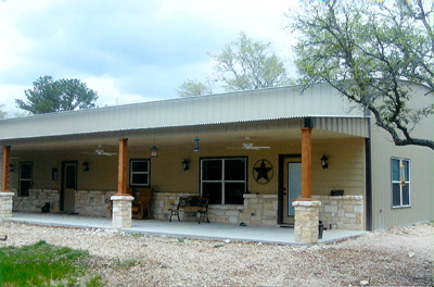 Metal Buildings with Living Quarters in Texas